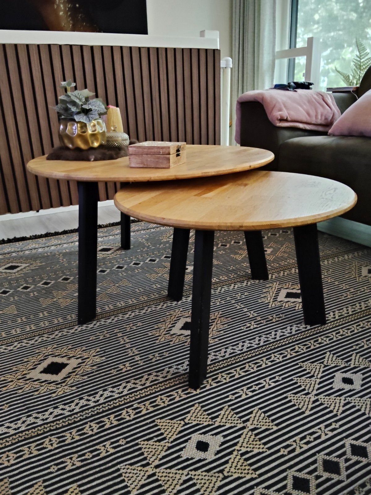 salontafels, Ophalen, Rond, 75 cm of meer, 45 tot 60 cm