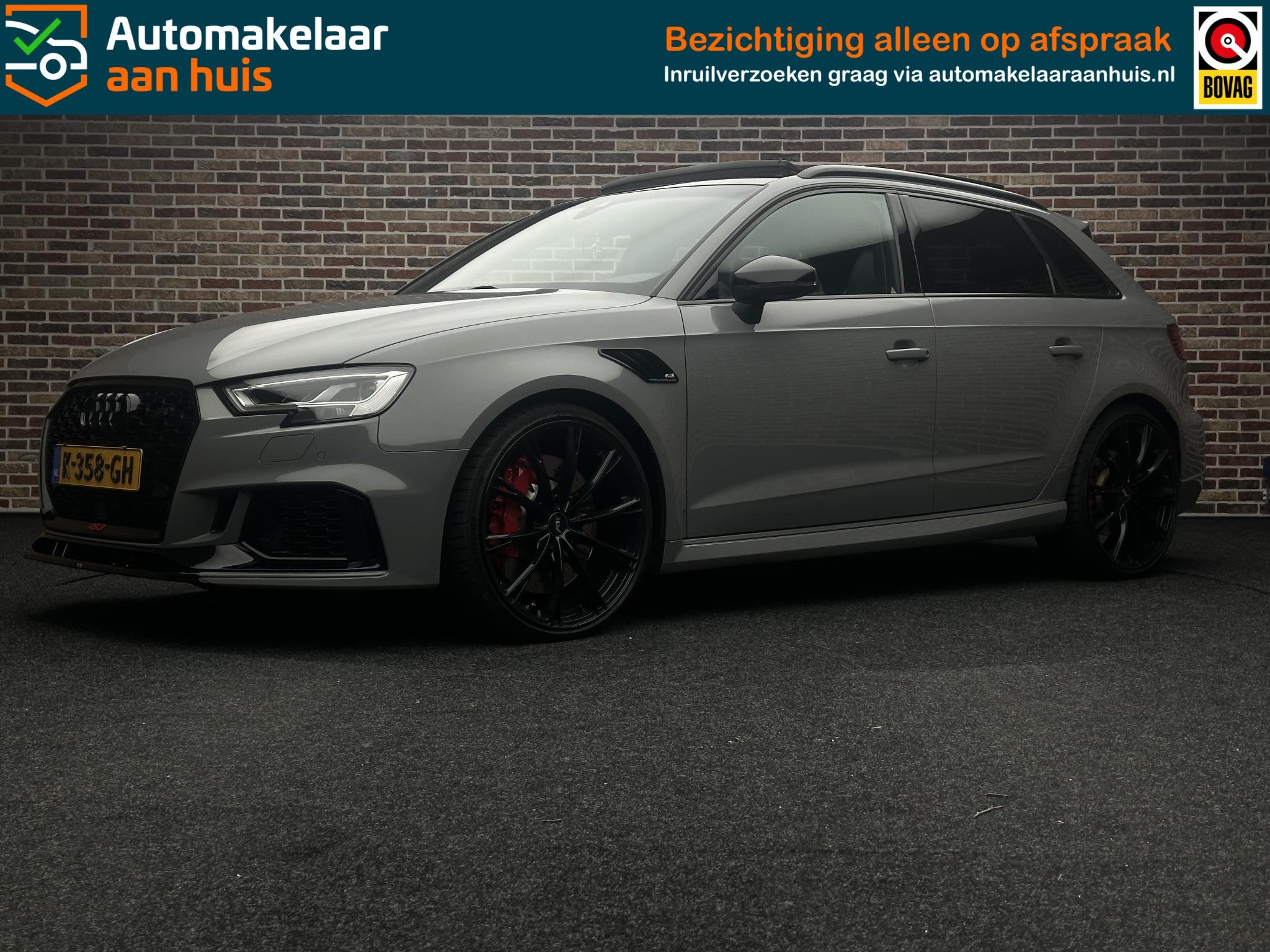 Audi A3 Sportback 2.5 TFSI RS 3 quattro ABT| Pano| Bang&Oluf, Auto's, Automaat, Gebruikt, RS3, 1505 kg