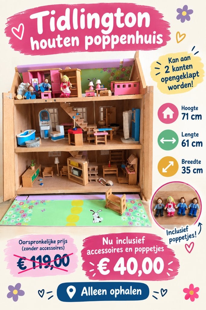 Poppenhuis hout
