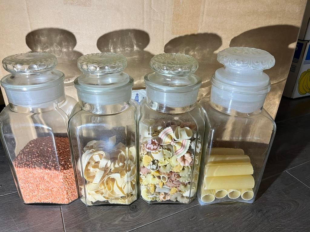 Stolp   5 stuks voor 40, Ophalen, Zo goed als nieuw, Glas, Overige stijlen