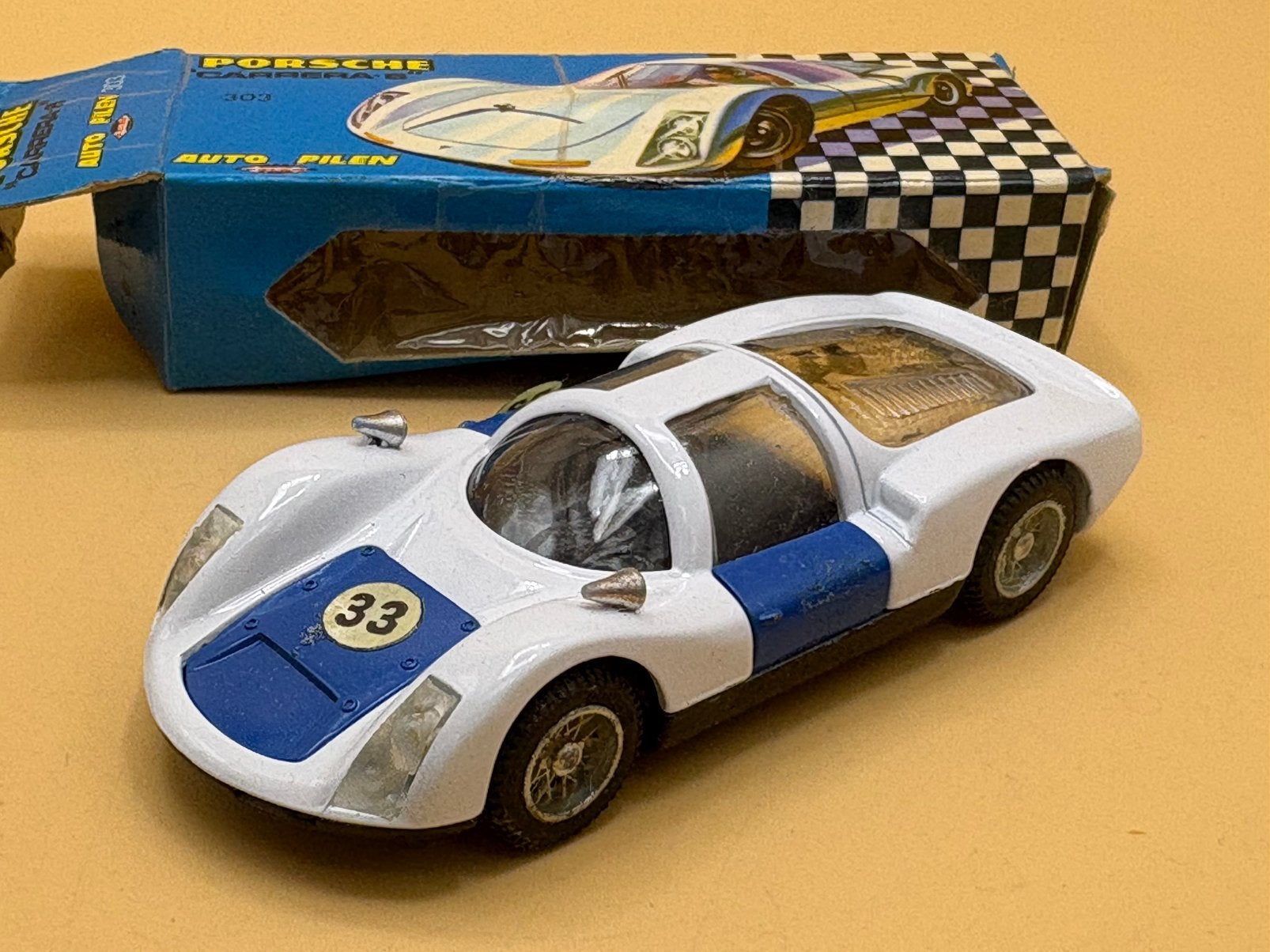 Porsche Carrera 6 1:43 Pilen, Hobby en Vrije tijd, Modelauto's | 1:43, Ophalen of Verzenden, Gebruikt, Auto, Overige merken