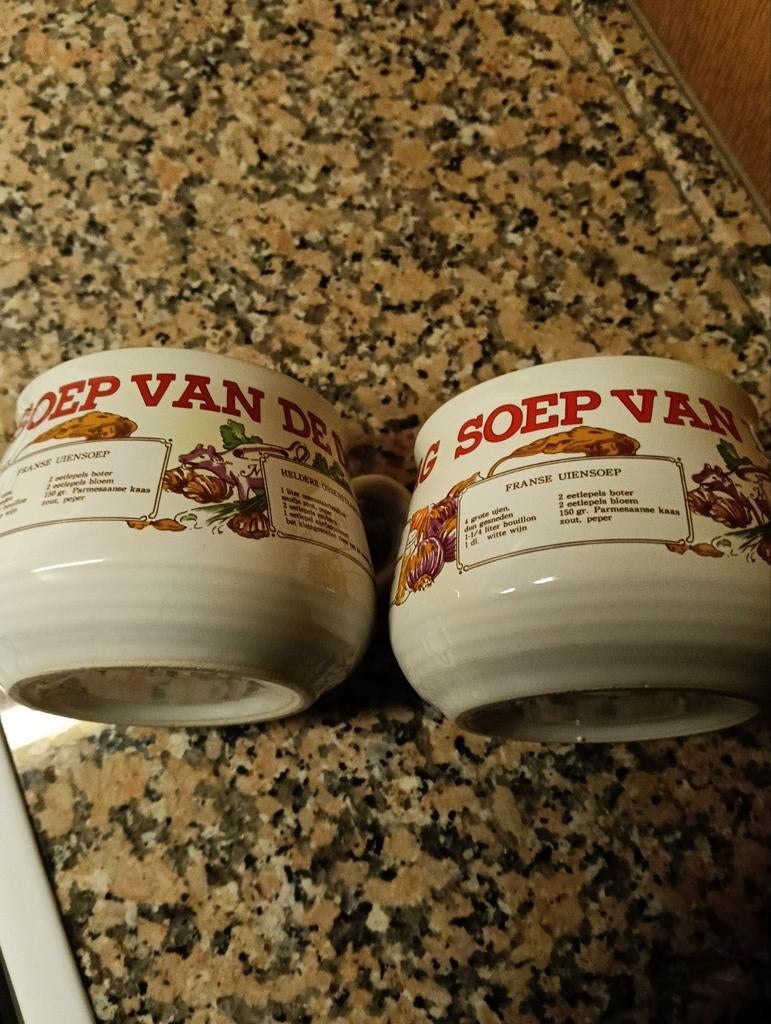 Soepkommen, Ophalen of Verzenden, Aardewerk, Overige stijlen, Kom(men)
