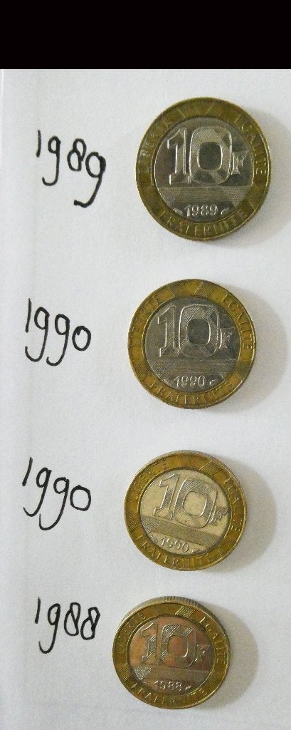 franse munten en 1 oostenrijkse, Ophalen of Verzenden, Buitenland, Munten