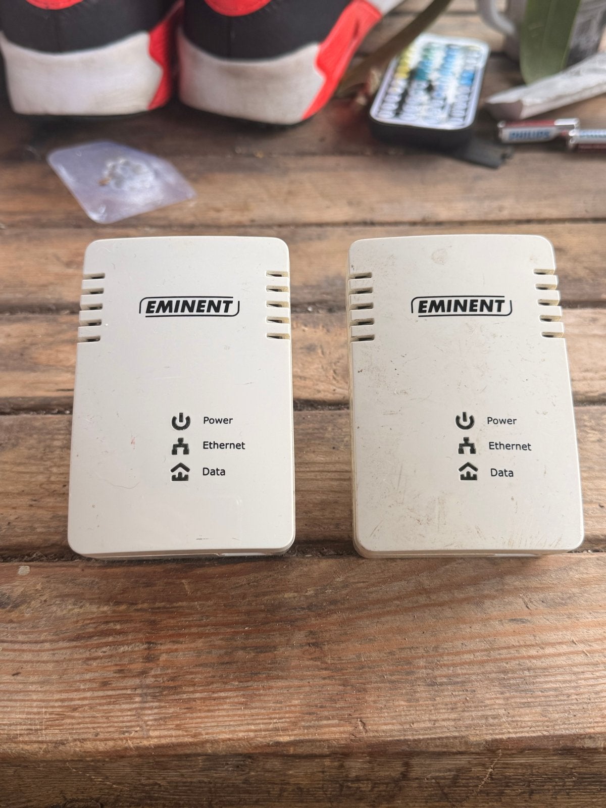 Eminent Powerline Adapters (2 stuks), Computers en Software, Routers en Modems, Gebruikt, Router, Ophalen of Verzenden