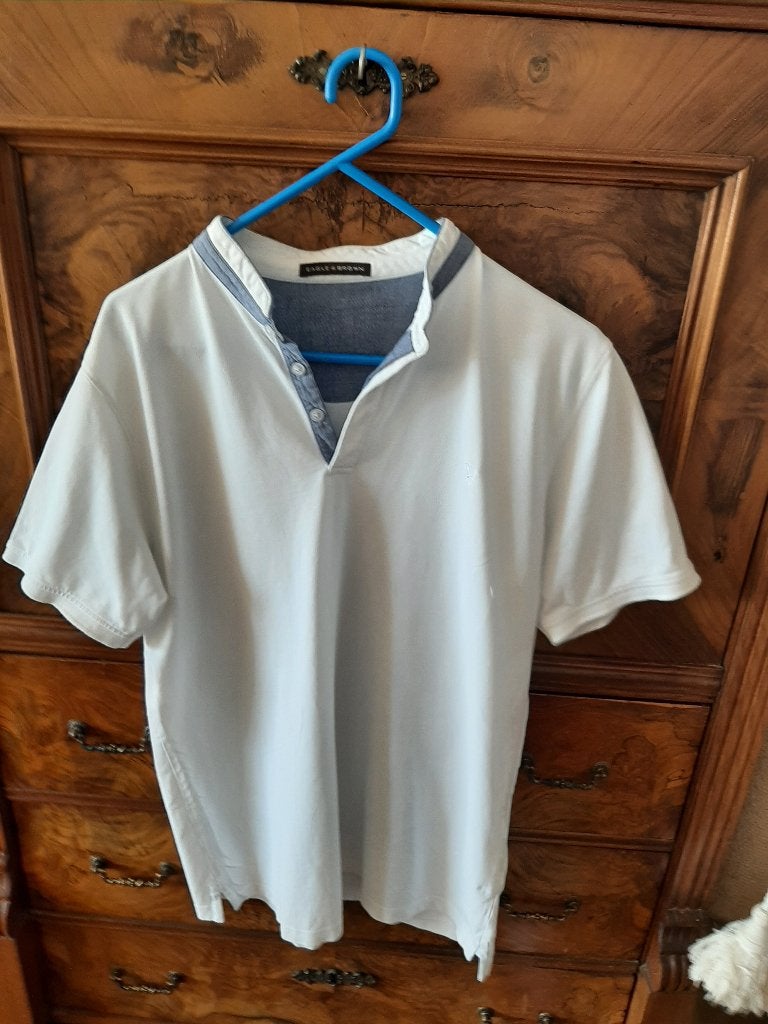 Eagle & Brown witte polo XL, Kleding | Heren, Eagle & Brown, Wit, Maat 56/58 (XL), Ophalen of Verzenden