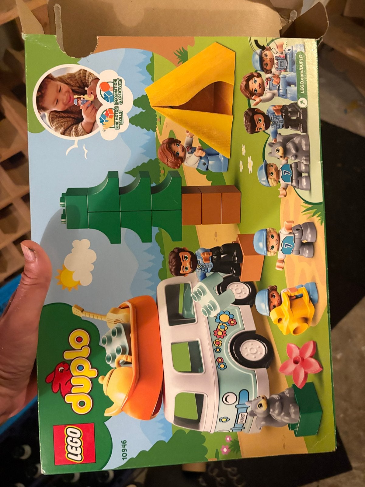 LEGO Duplo 10946 Familie Camper Avontuur - Nieuw in doos, Ophalen, Zo goed als nieuw, Overige merken