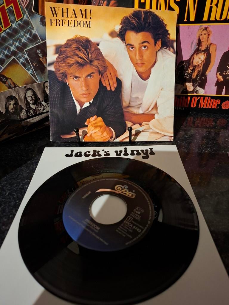 Wham! - Freedom (Single Vinyl) 1984, Fotohoes, Ophalen of Verzenden, Zo goed als nieuw, 7 inch