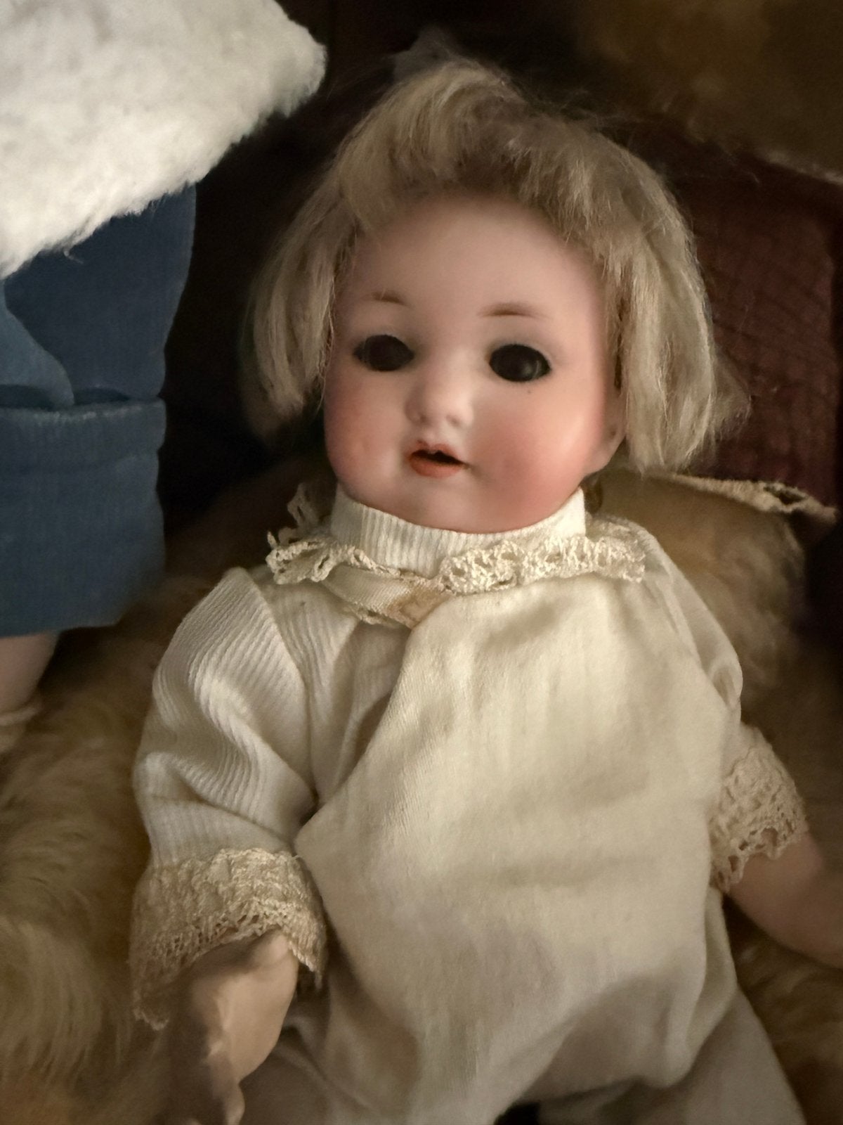 Lief antiek baby popje, Antiek en Kunst, Ophalen of Verzenden