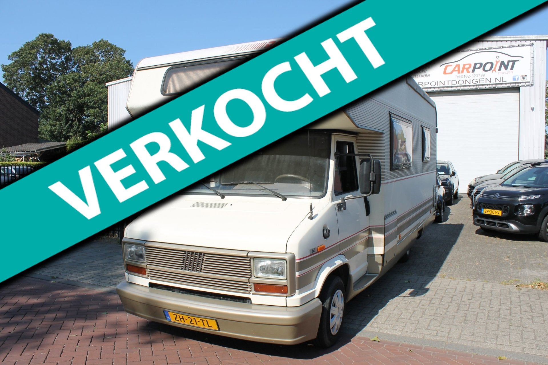 Fiat 280/NA7 KAMPEERAUTO 6 Slaapplaatsen Stuurbekrachtiging/, Douche, Bedrijf, ABS, Fiat