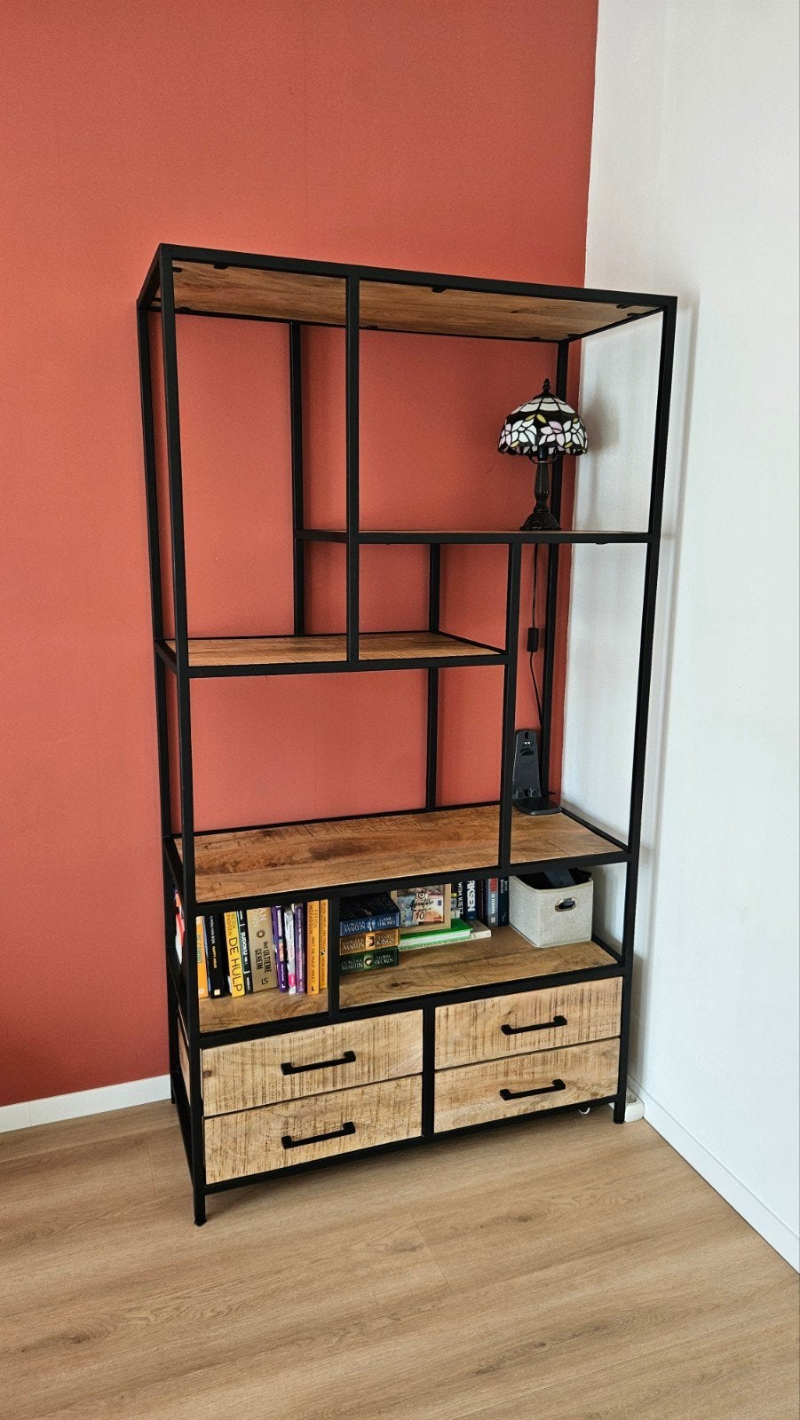 Boekenkast van de Bommel Meubelen, Ophalen, Zo goed als nieuw, Minder dan 150 cm, 150 tot 200 cm