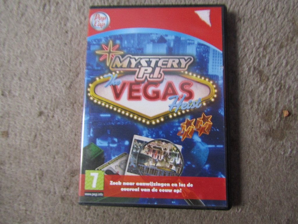 Cd-rom spel: Mystery P.I Vegas Heist, Puzzel en Educatief, Gebruikt, 1 speler, Ophalen of Verzenden