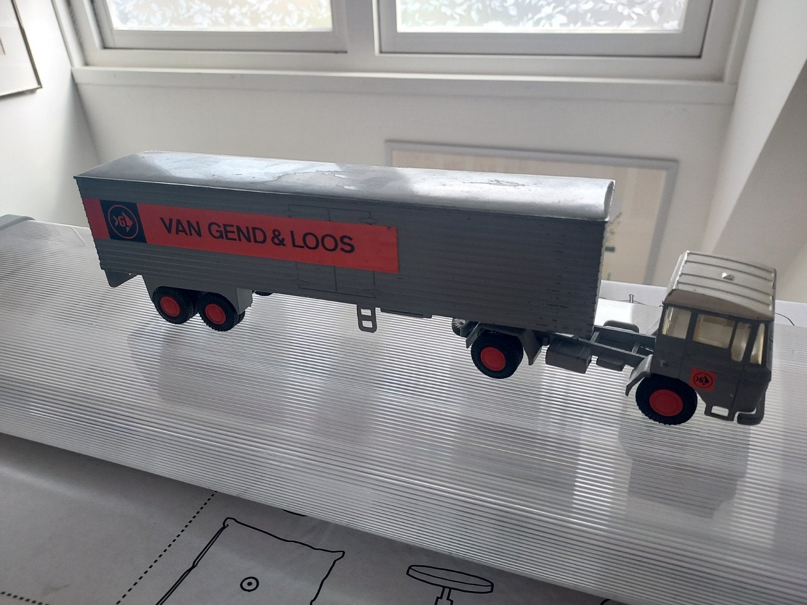 Vintage Van Gend & Loos vrachtwagen model, Ophalen of Verzenden, Gebruikt