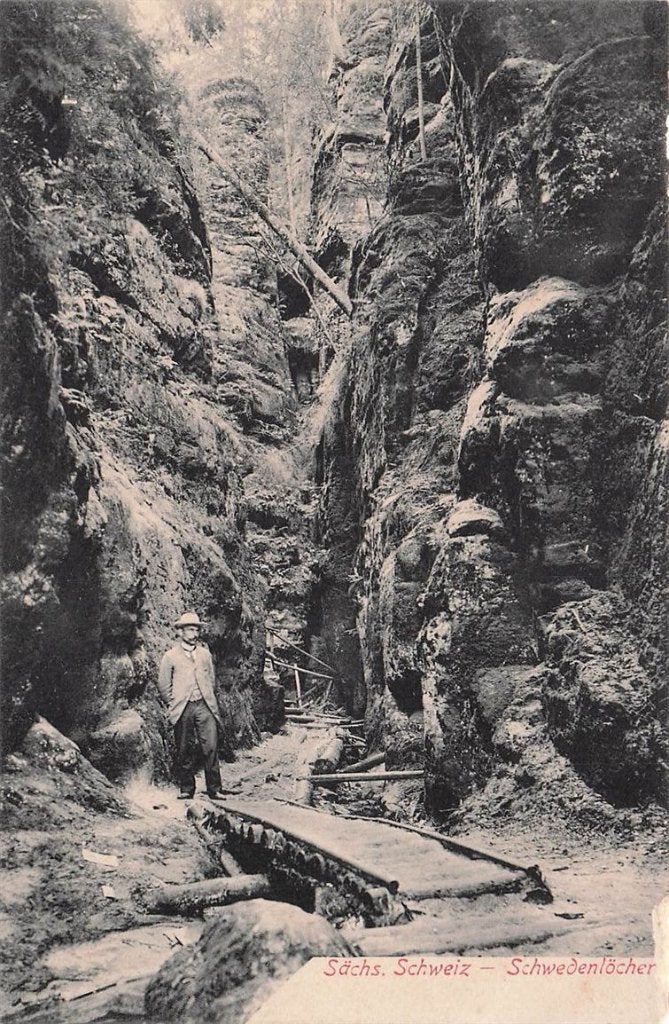 703-287-045 Sächs Schweiz Schwedenlöcher, Verzenden, Voor 1920, Duitsland