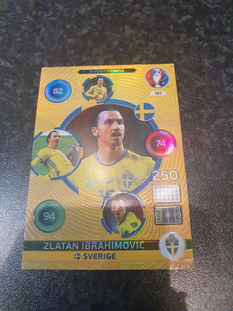 Euro 2016 cards - Ibrahimovic, Ophalen of Verzenden