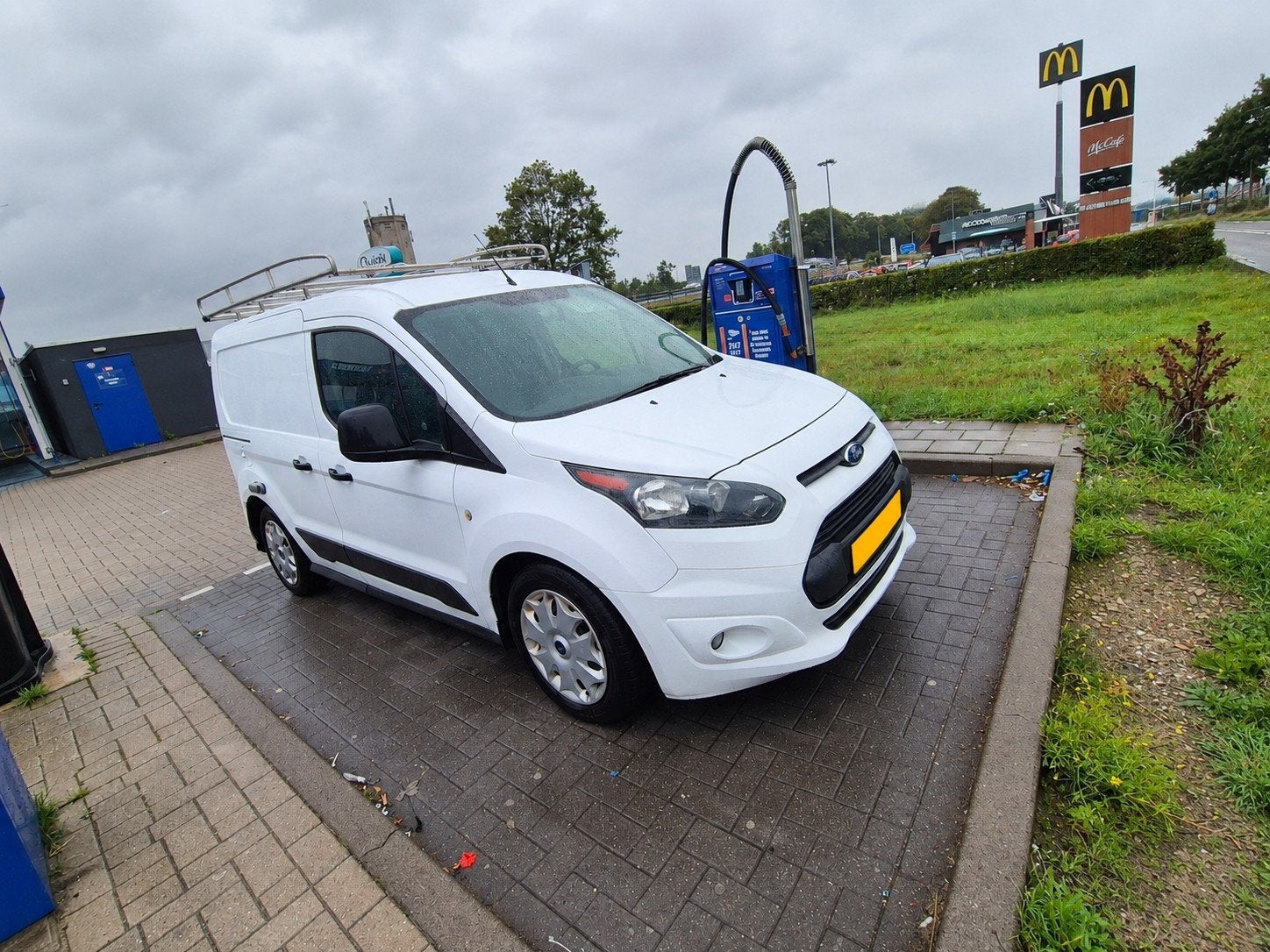 Ford Transit Connect 1.5 Tdci 74KW 2018, 745 kg, Stof, 4 cilinders, Wit