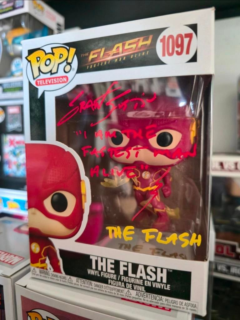 The Flash Funko Pop gesigneerd door Grant Gustin, Ophalen of Verzenden, Nieuw