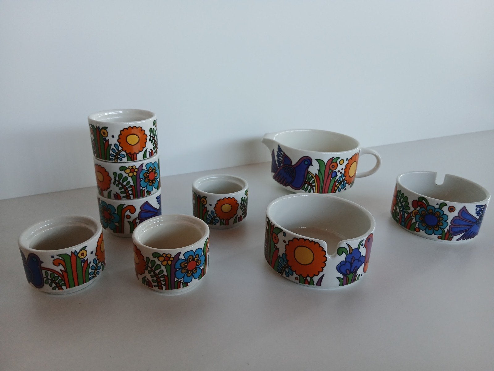 Villeroy & Boch Acapulco servies eierdopjes melkkan asbak, Ophalen of Verzenden