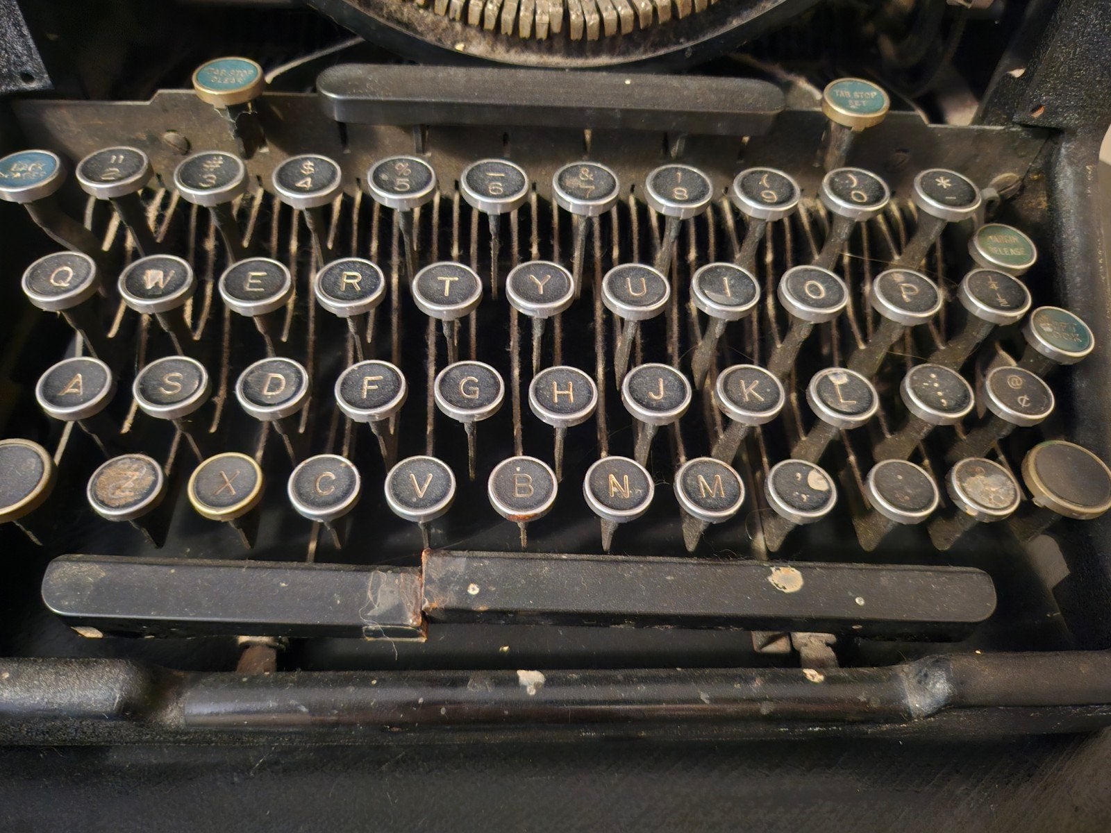 underwood typemachine, Ophalen, Gebruikt