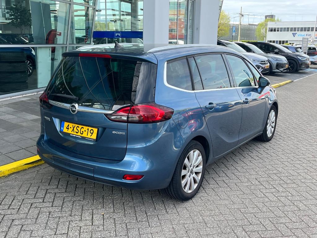 Opel Zafira Tourer 1.4 Cosmo 140 PK NIEUWSTAAT I Cosmo I Lee, Auto's, Gebruikt, 4 cilinders, Blauw, Leder en Stof