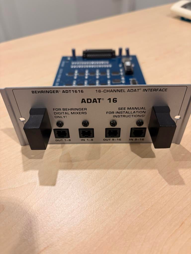 Behringer DDX3216 insteek card ADT1616, Ophalen of Verzenden, Gebruikt, 20 kanalen of meer