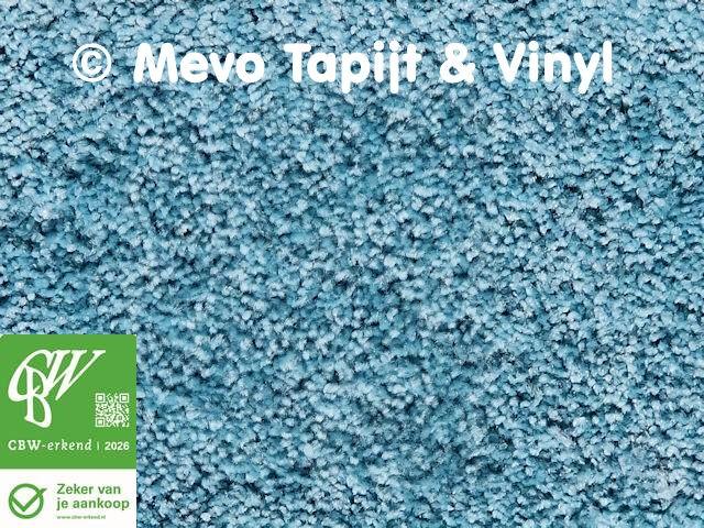 Frisé Tapijt, Colour Full 81 Sky Bleu, Lengte 7 x 4 mtr, MeVo tapijt en vinyl, Nieuw, Ophalen of Verzenden, 25 tot 50 m²
