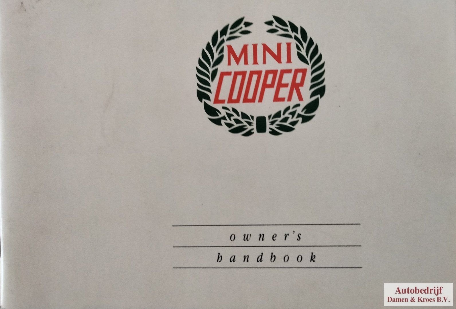 Handboek Mini Cooper, Auto diversen, Ophalen of Verzenden