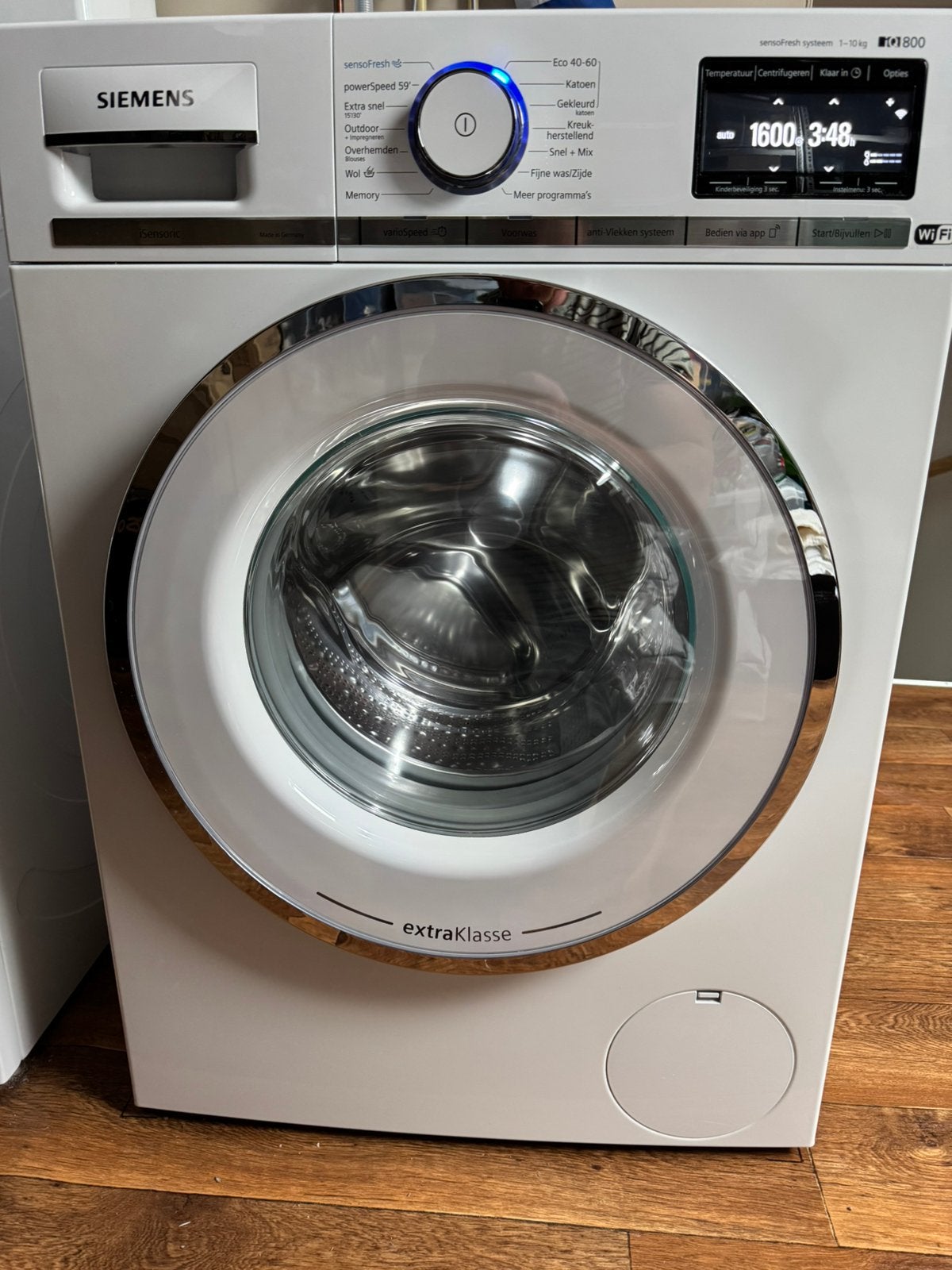 Siemens WM6HXF91NL IQ800 Wasmachine, Ophalen, Zo goed als nieuw, Voorlader, Energieklasse A of zuiniger
