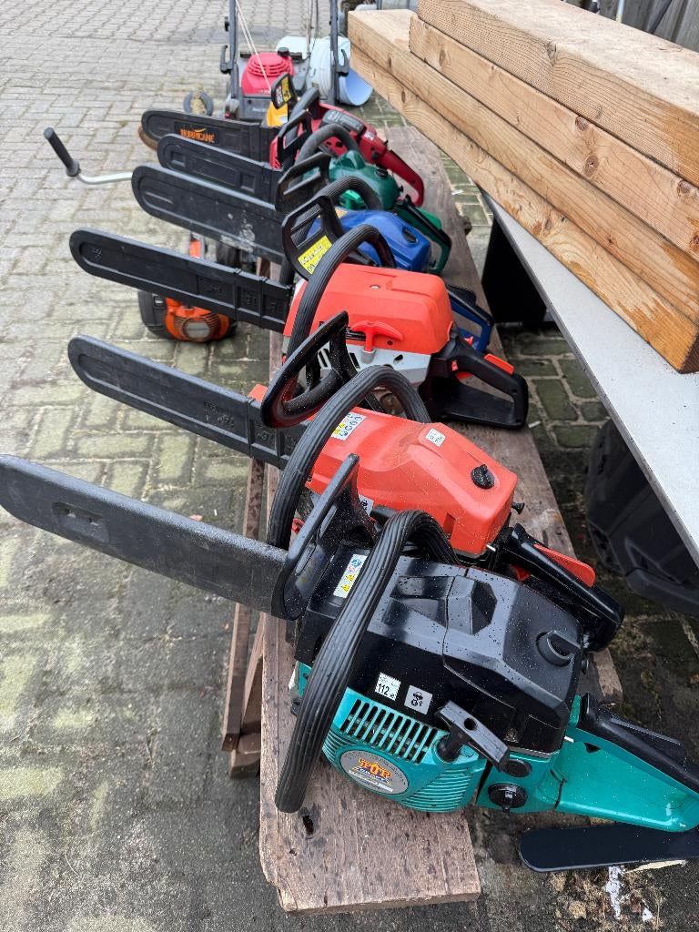 kettingzagen goedkoper dan huren ! b merken goed werkend, Tuin en Terras, Hand-tuingereedschap, Zo goed als nieuw, Ophalen of Verzenden