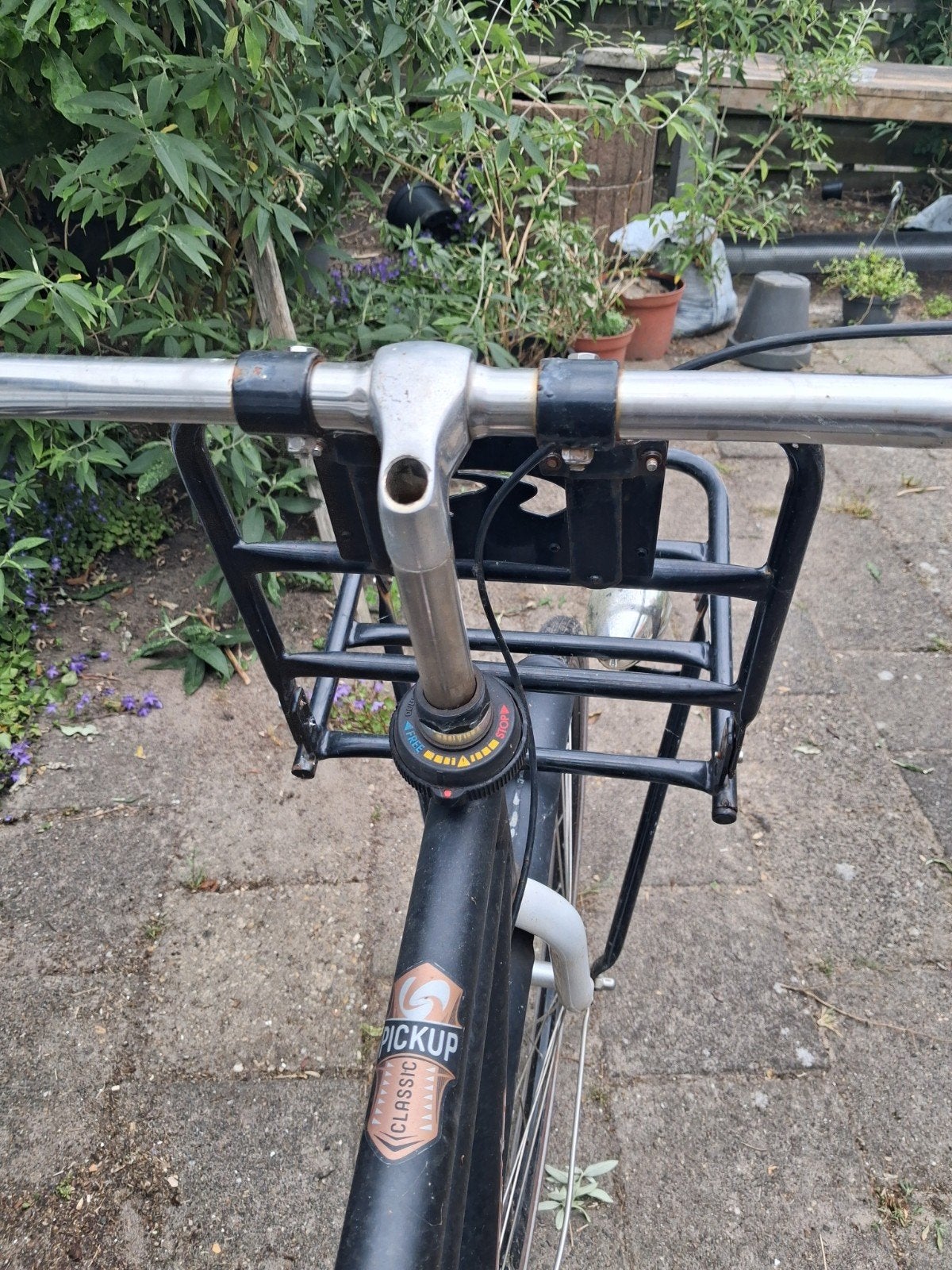 Stevige herenfiets met voor- en achterdrager, Ophalen of Verzenden, Gebruikt, Overige merken