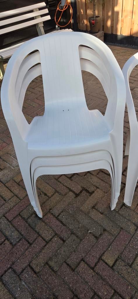 4 Hartman stoelen, Ophalen, Gebruikt, Kunststof