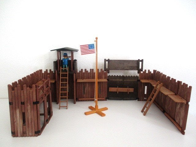 playmobil Fort Union 3420 vintage, Ophalen of Verzenden, Gebruikt, Complete set, Gebouw
