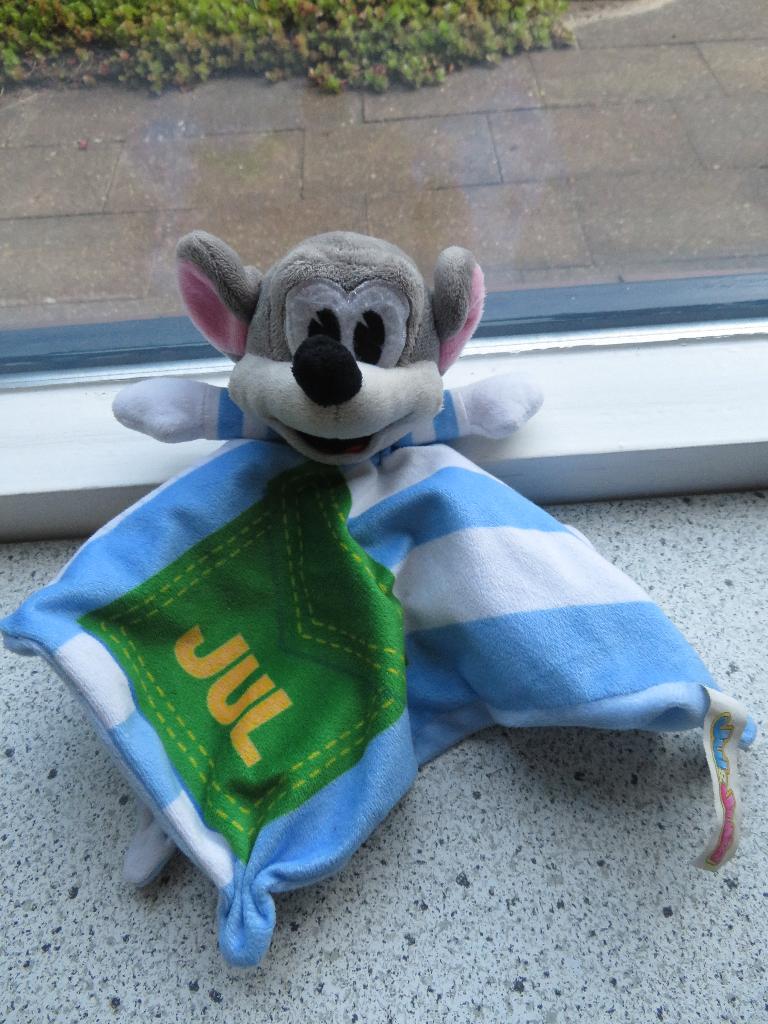 Knuffeldoek muis Jul JulianaToren Apeldoorn merk Koppen, Overige typen, Ophalen of Verzenden, Zo goed als nieuw, Wasbaar