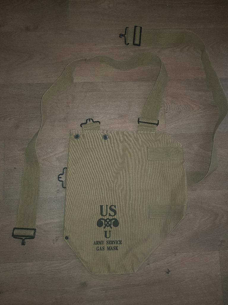 Replica Repro US M9 Gas Mask Bag Training Airborne Gasmask, Verzamelen, Militaria | Tweede Wereldoorlog, Ophalen of Verzenden