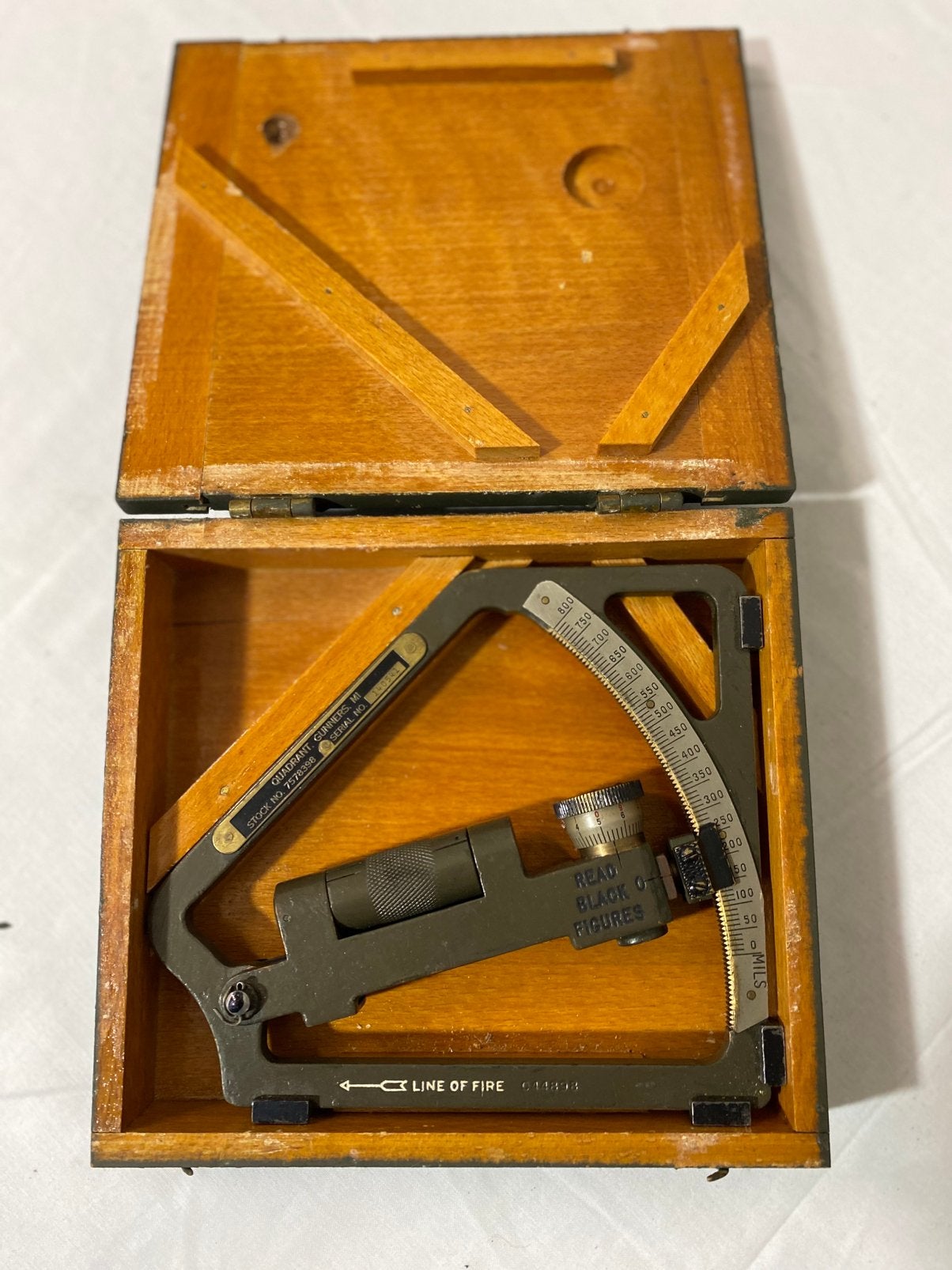US gunners quadrant /clinometer M1 - 1943, Ophalen, Amerika