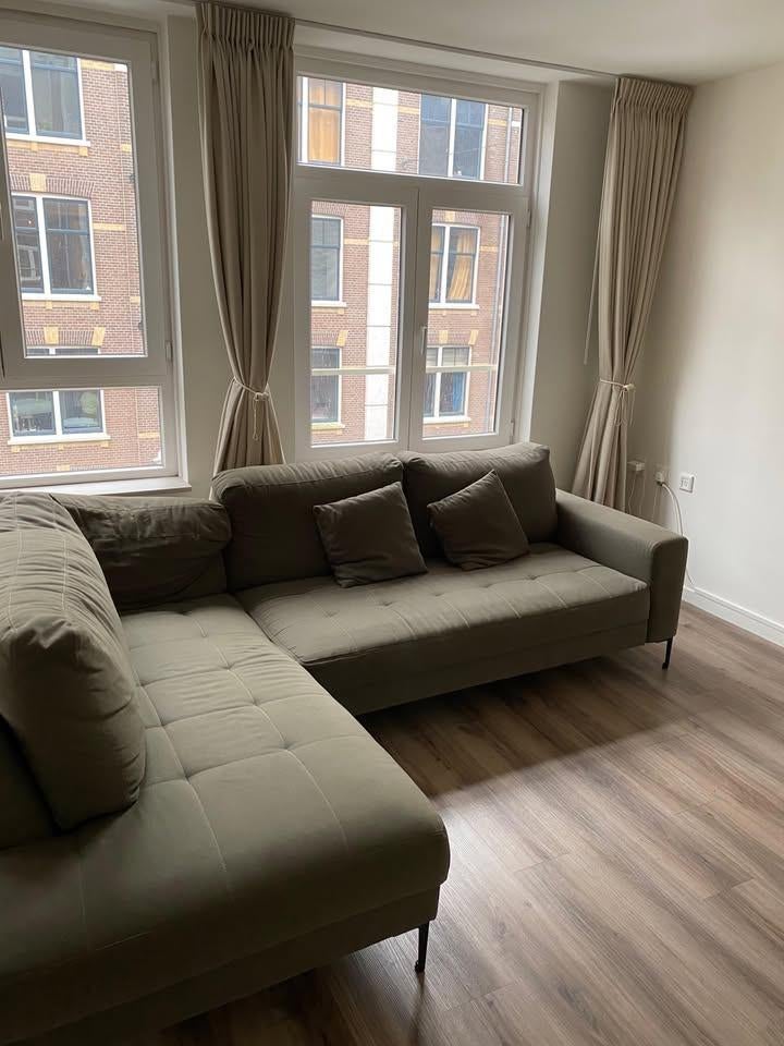Goossens Hoekbank, Huis en Inrichting, Banken | Bankstellen, Ophalen, Gebruikt, Hoekbank, 75 tot 100 cm