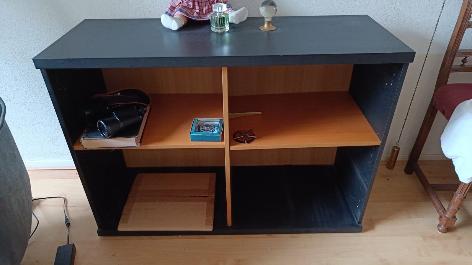 Houten kast met rieten manden (optioneel), Ophalen, Gebruikt