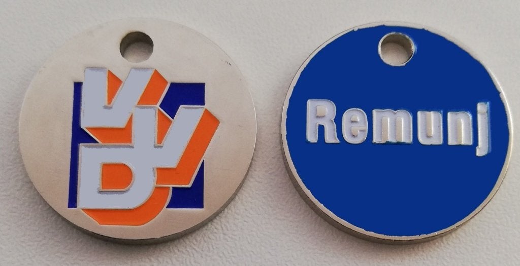 Winkelwagenmuntje VolkspartijVrijheid Democratie Roermond(L), Verzamelen, Winkelwagenmuntjes, Ophalen of Verzenden