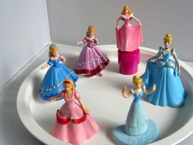 Disney # Prinsessen en Prinsen = zie foto's, Ophalen of Verzenden, Sneeuwwitje of Doornroosje, Zo goed als nieuw, Beeldje of Figuurtje