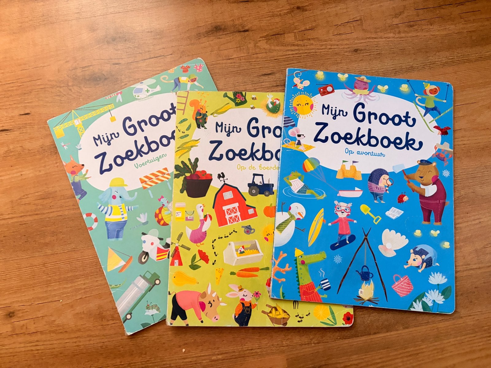 Mijn Groot Zoekboek - Set van 3 (Gebruikt, 1 met vouw), Ophalen of Verzenden, Gelezen, Uitklap-, Voel- of Ontdekboek