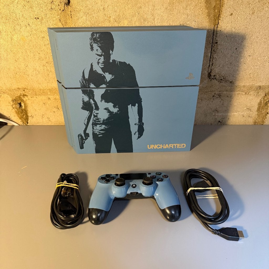 PlayStation 4 Uncharted Limited Edition  firmware 11.52, Gebruikt, Ophalen of Verzenden, 1 TB, Met 1 controller