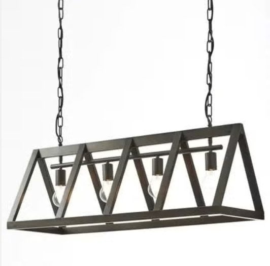 Brilliant hanglamp Matrix zwart 4xE27, Ophalen, E27 (groot), Zo goed als nieuw, Metaal