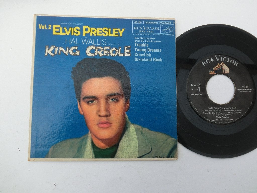 Elvis Presley EPA 4321 King Creole, 7 inch, Ophalen of Verzenden, Zo goed als nieuw, Pop