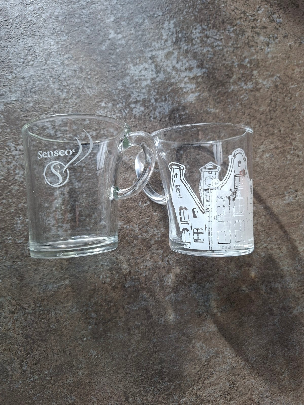 Douwe Egberts Senseo glazen, zo goed als nieuw, Glas of Glazen, Overige merken, Ophalen of Verzenden, Overige stijlen