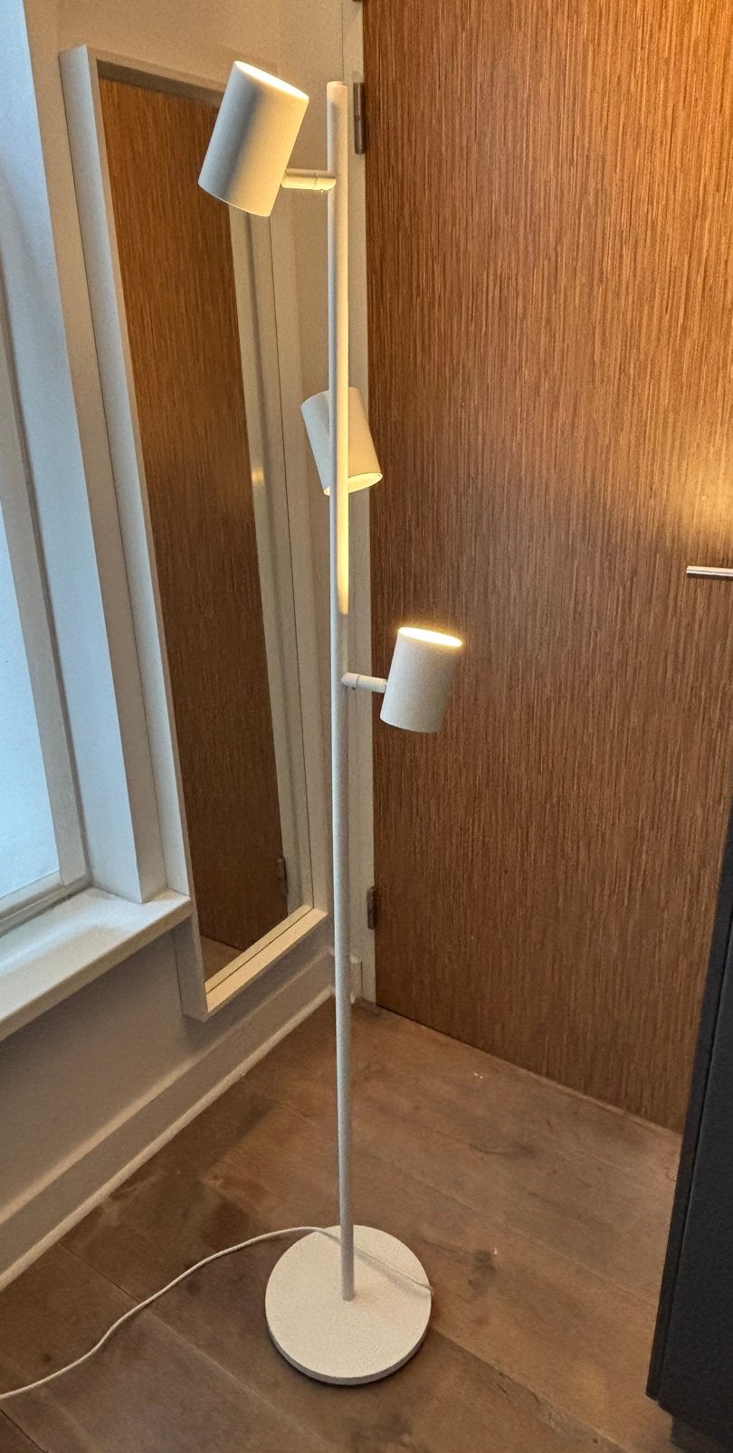 NYMÅNE IKEA Floor lamp with 3-spot, Ophalen, GU10, Zo goed als nieuw, Metaal