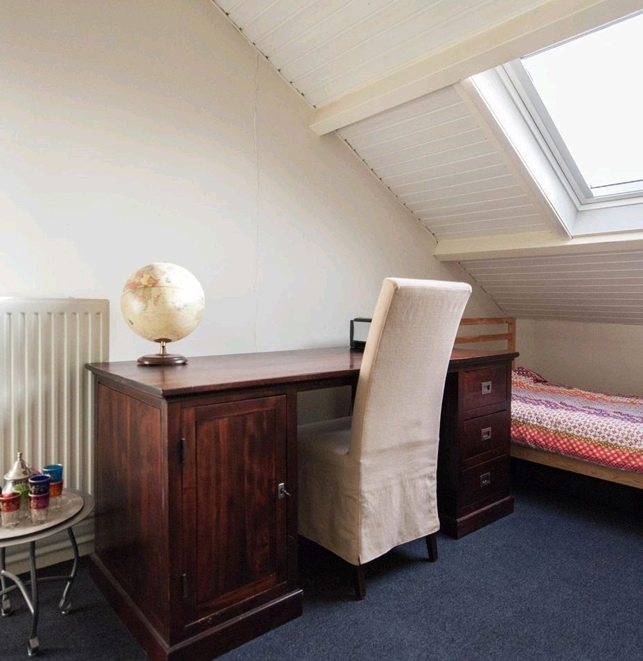 bureau, Bruin, 173 cm, Overige materialen, Bureau-kast combinatie