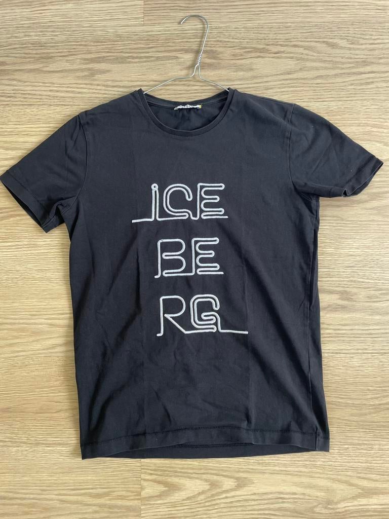Iceberg zwart t-shirt heren maat S, Ophalen of Verzenden, Gedragen, Maat 46 (S) of kleiner, Zwart