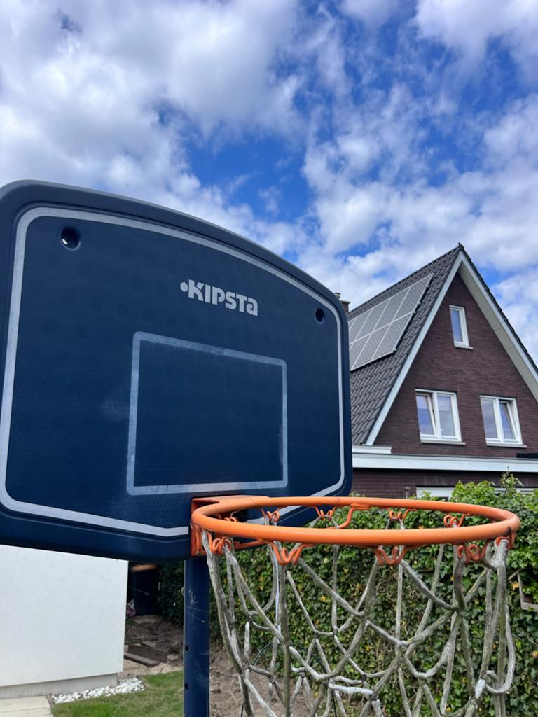 Basketbalpaal Kipsta, gebruikt, staander lek, Sport en Fitness, Basketbal, Ophalen, Gebruikt, Ring, Bord of Paal