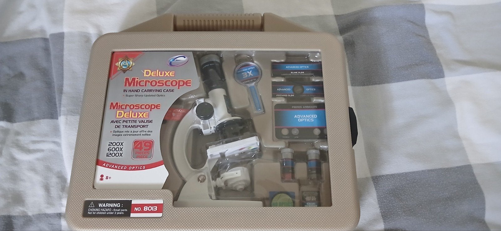 Microscoop Deluxe Set met Accessoires, Ophalen of Verzenden, Zo goed als nieuw, 1000x of meer, Biologische microscoop