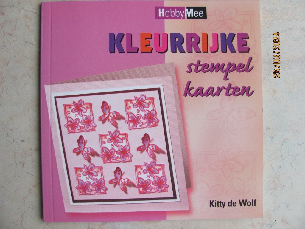NIEUWSTAAT HobbyMee STEMPEL Kaarten Kitty DE WOLF 2003 Gelly, Ophalen of Verzenden, Zo goed als nieuw, Overige thema's, Overige typen