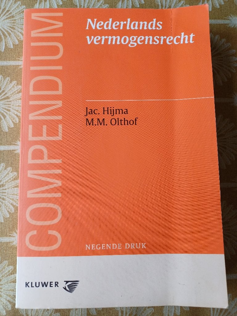 Compendium van het Nederlands Vermogensrecht, Boeken, Studieboeken en Cursussen, Gelezen, Ophalen of Verzenden, WO, Jac. Hijma en M.M. Olthof
